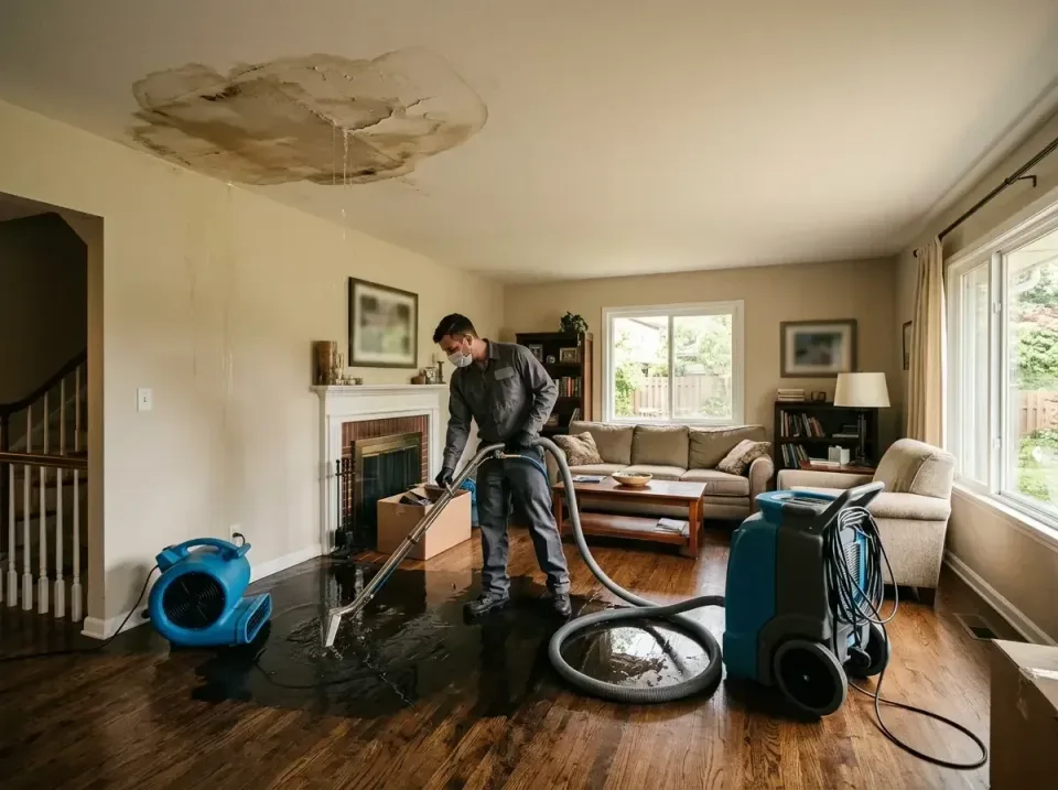 attic-pipe-burst-ceiling-drip-008 — frequently asked questions, Water Damage Restoration & Carpet Care in Tichigan, WI